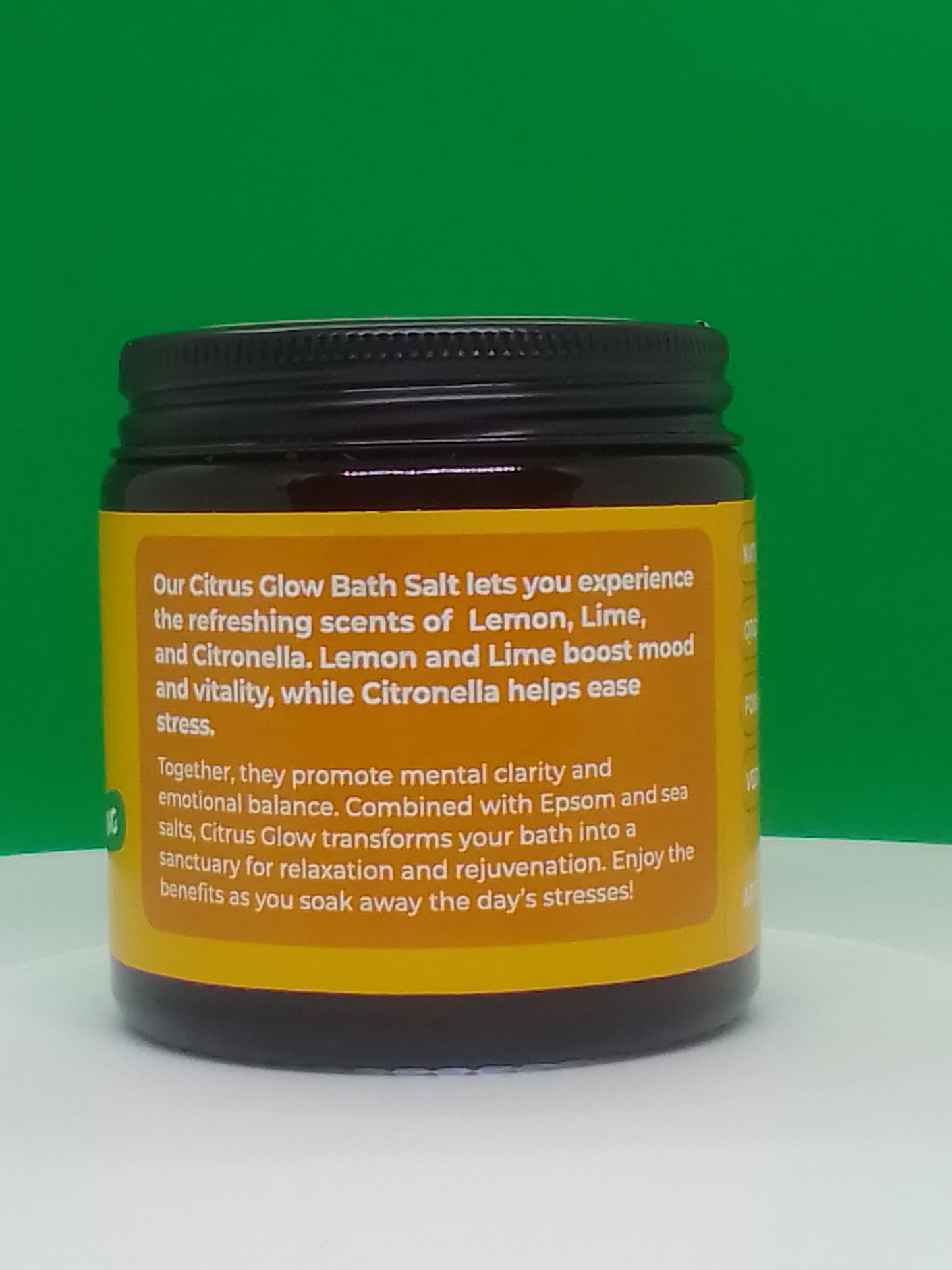 CITRUS GLOW BATH SALT - LEMON LIME AND CITRONELLA