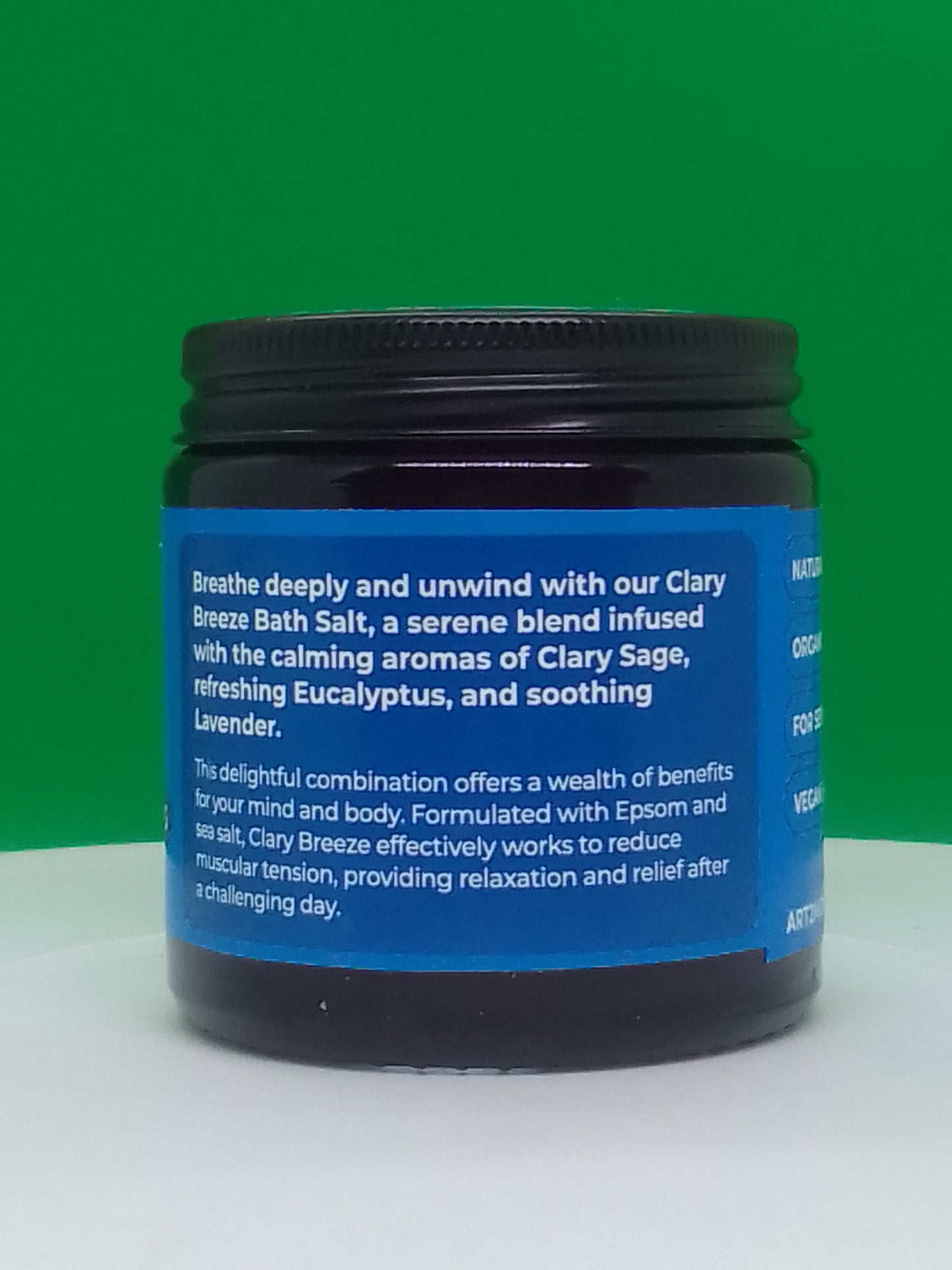 CLARY BREEZE BATH SALT - CLARY SAGE, EUCALYPTUS, AND LAVENDER